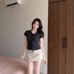Áo sơ mi nữ kẻ sọc tay bồng xinh đẹp mẫu mới cực xinh BYN BYN SMD26 8