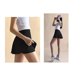 Chân Váy Ngắn 2 Lớp Thể Thao Xếp Ly Sau Có Ngăn Để Điện Thoại P2HNEW QN58 6