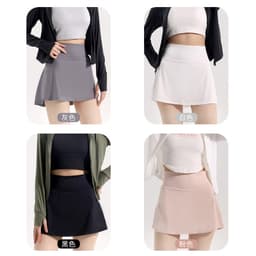 Chân Váy Ngắn 2 Lớp Thể Thao Xếp Ly Sau Có Ngăn Để Điện Thoại P2HNEW QN58 5
