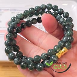 Chuỗi Quấn Tay Cam Thach Lam type A, 7mm - Nông Trai Cười 1