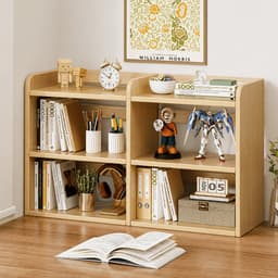 Kệ sách gỗ để bàn học Lux Furni trang trí góc làm việc sắp xếp gọn gàng chất liệu gỗ MDF - Lux17 1