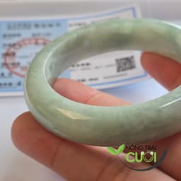 Vòng Cam Thach Xanh Táo Type A , ni 50.1mm 0171 (lỗi nhẹ) - Nông Trại Cười 3