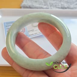 Vòng Cam Thach Xanh Táo Type A , ni 50.1mm 0171 (lỗi nhẹ) - Nông Trại Cười 5