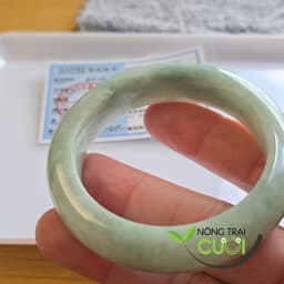 Vòng Cam Thach Xanh Táo Type A , ni 50.1mm 0171 (lỗi nhẹ) - Nông Trại Cười 4