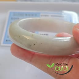 Vòng Cam Thach Trắng Phớt Hồng Tím type A,  ni 51.1mm 3476 - Nông Trại Cười 3