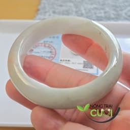 Vòng Cam Thach Trắng Phớt Hồng Tím type A,  ni 51.1mm 3476 - Nông Trại Cười 4