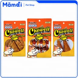 Xương Gặm DoggyMan Chewell Cho Chó | Da Bò Cuốn Thịt Gà Vịt Gan, Đùi Gà ,Cốt Lết Nhai Làm Sạch Răng 1
