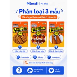 Xương Gặm DoggyMan Chewell Cho Chó | Da Bò Cuốn Thịt Gà Vịt Gan, Đùi Gà ,Cốt Lết Nhai Làm Sạch Răng 2