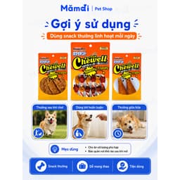 Xương Gặm DoggyMan Chewell Cho Chó | Da Bò Cuốn Thịt Gà Vịt Gan, Đùi Gà ,Cốt Lết Nhai Làm Sạch Răng 3