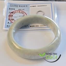 Vòng Cam Thach Trắng Phớt Xanh Táo type A ni 50.6mm 6926 - Nông Trại Cười 2
