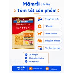 Bánh Thưởng Phô Mai Viên DoggyMan Hello 100g/195g Cho Chó | Snack Phô Mai Mềm Dễ Ăn, Bổ Sung Canxi 3