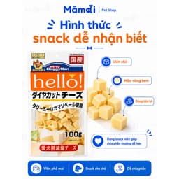 Bánh Thưởng Phô Mai Viên DoggyMan Hello 100g/195g Cho Chó | Snack Phô Mai Mềm Dễ Ăn, Bổ Sung Canxi 8