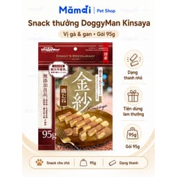 Snack Cho Chó DoggyMan Doggy's Restaurant 95g | Thịt Gà, Ức Gà, Gan Gà, Rau Củ Mềm Thưởng Huấn Luyện 6