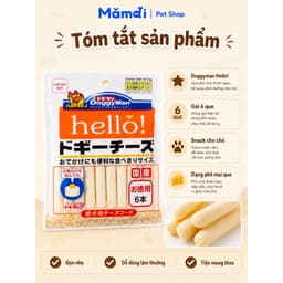 Phô Mai Que DoggyMan Hello Cho Chó 6&17 Thanh | Snack Phô Mai Mềm Dẻo, Bổ Sung Canxi, Hàng Nhật Bản 5