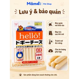 Phô Mai Que DoggyMan Hello Cho Chó 6&17 Thanh | Snack Phô Mai Mềm Dẻo, Bổ Sung Canxi, Hàng Nhật Bản 4