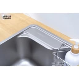 CHẬU RỬA BÁT 1 HỐ NOBINOX LIKEN NL724D | KÍCH THƯỚC 72X48CM | BỀ MẶT MỊN | Hàng chính hãng 7