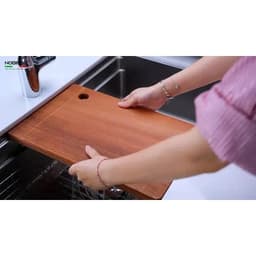 CHẬU RỬA BÁT 1 HỐ NOBINOX LIRA NJ562D | Hàng chính hãng 8