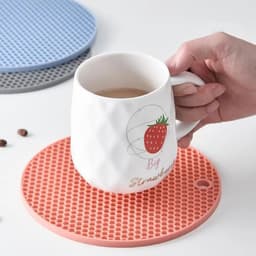 Miếng lót silicon cách nhiệt cao cấp, lót xong nồi nhà bếp, tấm lót chống xước bếp chịu nhiệt 5