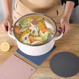 Miếng lót silicon cách nhiệt cao cấp, lót xong nồi nhà bếp, tấm lót chống xước bếp chịu nhiệt 1