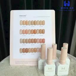 Set Sơn Gel Thạch 12 Màu Minayin Chính Hãng, Có 2 Tone Màu Hồng Và Nâu, Tặng Kèm Bảng [ Bình An ] 2