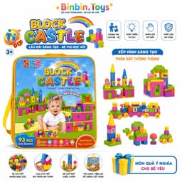 Đồ Chơi Xếp Hình Mầm Non Cho Bé Có Túi Xách, Bộ Lắp Ghép Cho Bé 3 - 5 Tuổi Hàng Việt Nam 2