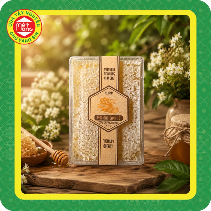 Bánh Mật Ong Tổ Ha Honey 500g - Quà Tây Nguyên