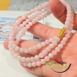 Chuỗi Cam Thach Quấn Tay Trắng Trợ Dây Hồng type A, 4.8mm 4133 - Nông Trại Cười 1