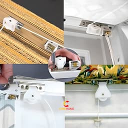 Ròng Rọc/Khoá Rèm Tr/Khoá Ròng Rọc Dây Kéo/Khoá Bánh Xe Dây Kéo Rèm 2