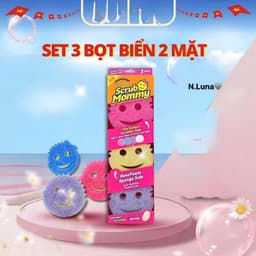 Set 3 Miếng bọt biển lau chùi đa năng 2