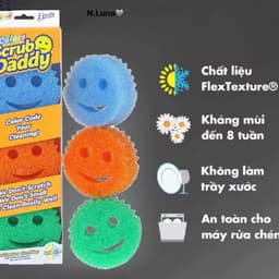 Set 3 Miếng bọt biển lau chùi đa năng 3