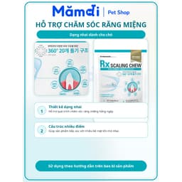 Bánh Gặm Chăm Sóc Răng Dr.Healmedix RX Scaling Chew 150g Cho Chó | Snack Nhai Hỗ Trợ Giảm Mảng Bám 7