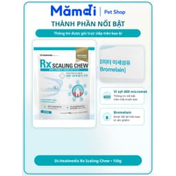 Bánh Gặm Chăm Sóc Răng Dr.Healmedix RX Scaling Chew 150g Cho Chó | Snack Nhai Hỗ Trợ Giảm Mảng Bám 5