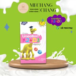 [ CHÍNH HÃNG] [Date 4/2028] LineaBon D3K2 hồng 15ml tinh khiết hỗ trợ hấp thu canxi dạng nhỏ giọt tiện lợi cho trẻ 4