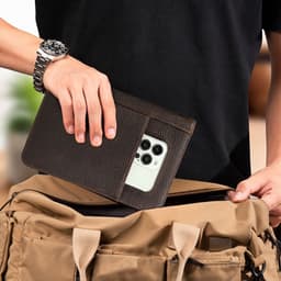 Ví Da Cầm Tay Nam – Ví Kẹp Nách Ngăn 5 Chiếc, Đựng Phụ Kiện Nhỏ Gọn Sang Trọng Lịch Lãm 4
