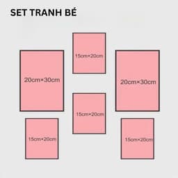 Tranh Dán Tường -Bộ 6 Tranh Slogan Dán Tường Trang Trí Góc Học Tập, Lớp Học Cho Bé Tranh Decor Phòng Ngủ, Bàn Học Cho Bé 4