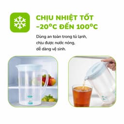 Bộ Ca Nhựa Dung Tích Lớn 2500ml Kèm 4 Cốc Tiện Dụng Cho Mọi Không Gian GD369 5