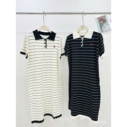 <Đầm Bầu Quynhanhhouse> (QC) Váy mongtoghi kẻ QC7132 freesz 4