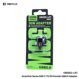 Đầu Chuyển Đổi Remax CB32-C-LF 30W Type-c ra (Li@ght@ning Cái) và UA36D C-L Trong Suốt. LMS 5