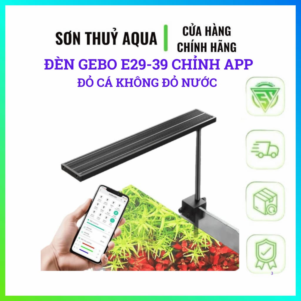 Đèn LED Thủy SinhNa Nano E29 / E39 Điều Khiển APP Bluetooth - Cho Bể Cá Cảnh, Chỉnh 14 Chế Độ Màu