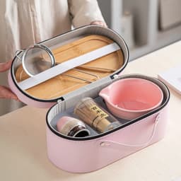 Bộ pha matcha 6 món kèm hộp da cao cấp. Bộ dụng cụ pha matcha đầy đủ làm quà tặng sang trọng - Majehome 7