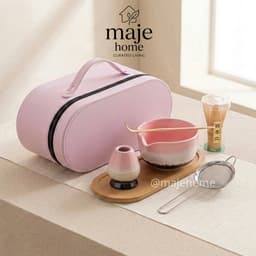 Bộ pha matcha 6 món kèm hộp da cao cấp. Bộ dụng cụ pha matcha đầy đủ làm quà tặng sang trọng - Majehome 4