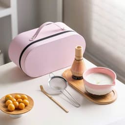 Bộ pha matcha 6 món kèm hộp da cao cấp. Bộ dụng cụ pha matcha đầy đủ làm quà tặng sang trọng - Majehome 8