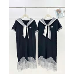 <Đầm Bầu Quynhanhhouse> (Qc) Váy mongtoghi chân kim sa QC528 freesz 3