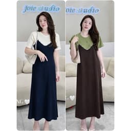 <Đầm Bầu Quynhanhhouse> (Qc) Váy mongtoghi phối ren QC568 freesz 1