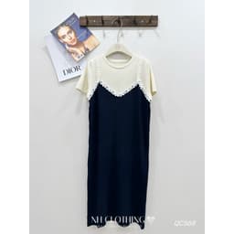 <Đầm Bầu Quynhanhhouse> (Qc) Váy mongtoghi phối ren QC568 freesz 6