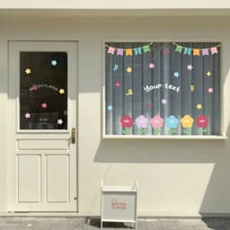 Sticker Dán Kính Trang Trí Cửa Sổ Nhiều Mẫu Cute - Decal Trang Trí Quán Cafe ,Tiệm Nail ,Phòng Ngủ Dễ Thương 3