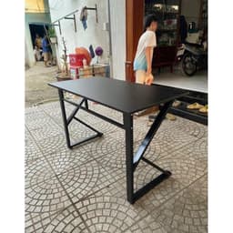 Bàn làm việc chân chữ K chắc chắn 120x60 cao 75cm chân sắt mặt gỗ mdf 17ly 3