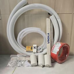 Có VAT - Bộ vật tư lắp máy lạnh điều hòa 1-1.5HP-  Ống đồng Thái Lan - Công ty TNHH Vindila 4