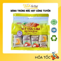 Bánh Trứng Rắc Hạt Công Tuyền Nut Egg Cake 220g 1