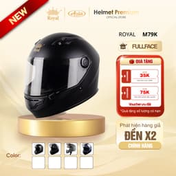 [FULLFACE ĐỘC QUYỀN] Mũ Bảo Hiểm Fullface Royal M79 Kính Trà Chính Hãng, Đi Phượt Cao Cấp Cho Nam Nữ 1